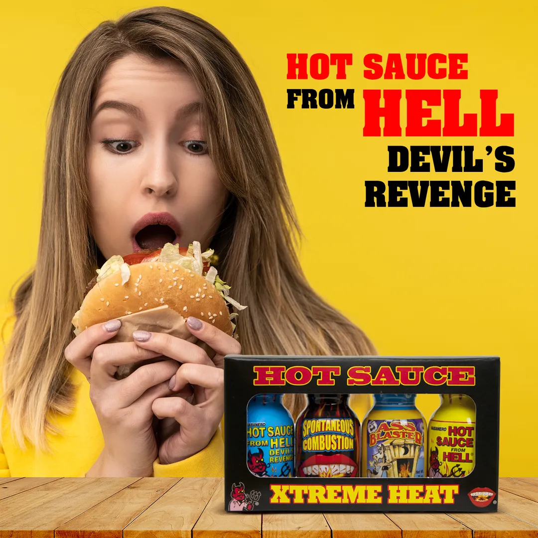 Travel Size Xtreme Hot Sauce 4 Pack