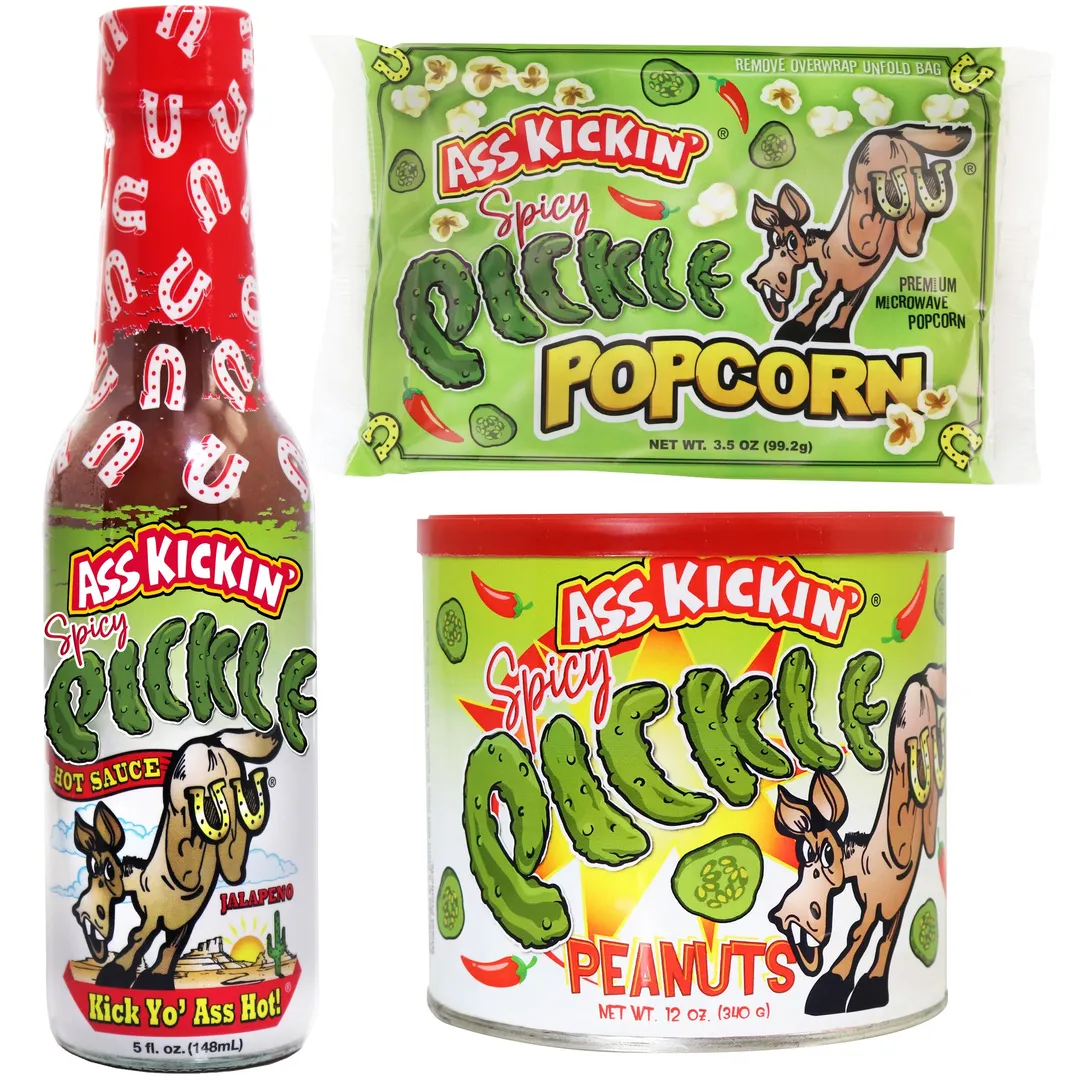 Ass Kickin’ Spicy Pickle Hot Sauce – Travel Size 3/4 oz.