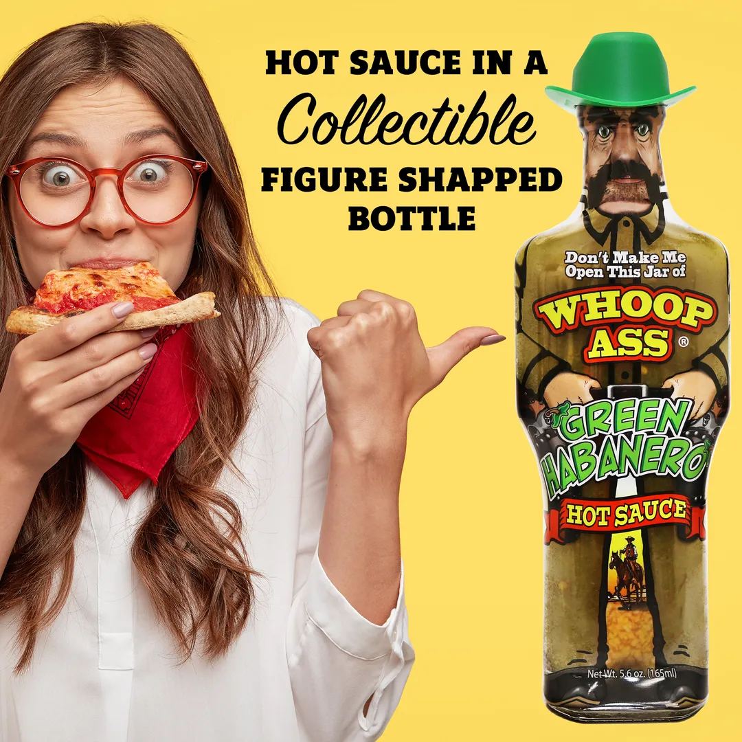 Whoop Ass Green Habanero Hot Sauce