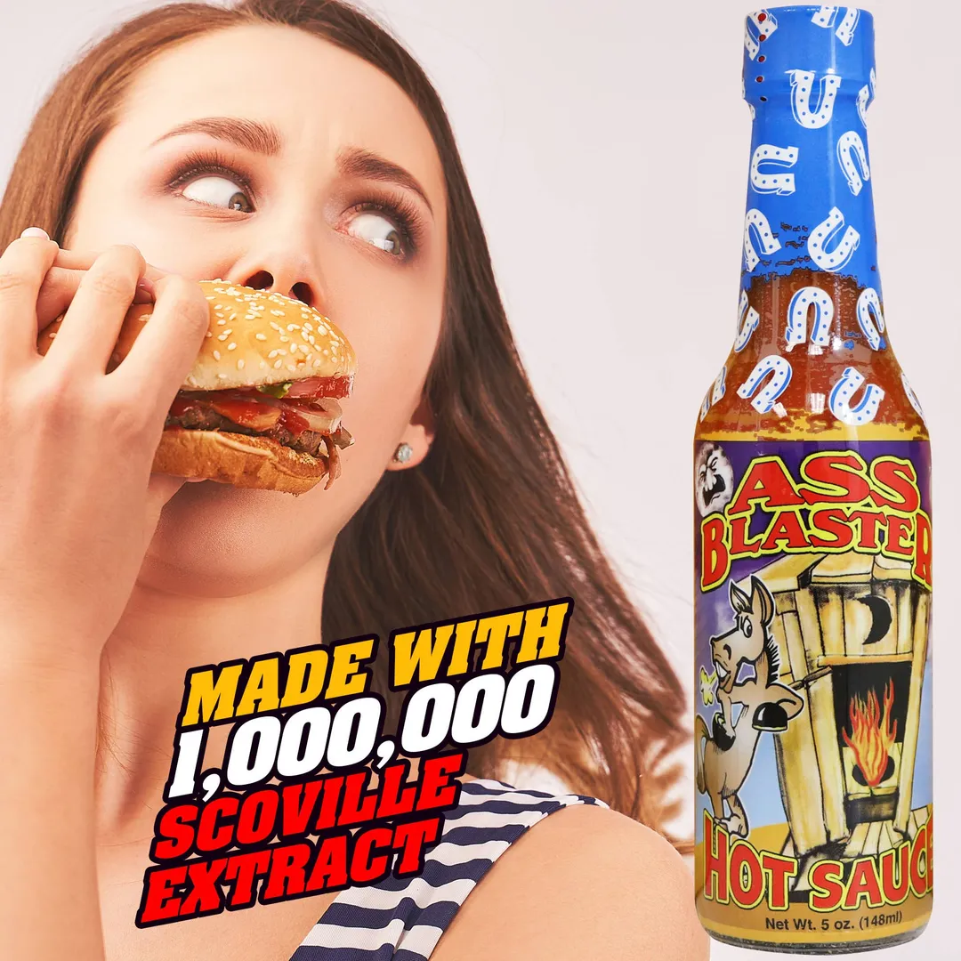 Ass Blaster Hot Sauce with Outhouse – Funny Spicy Gift Set