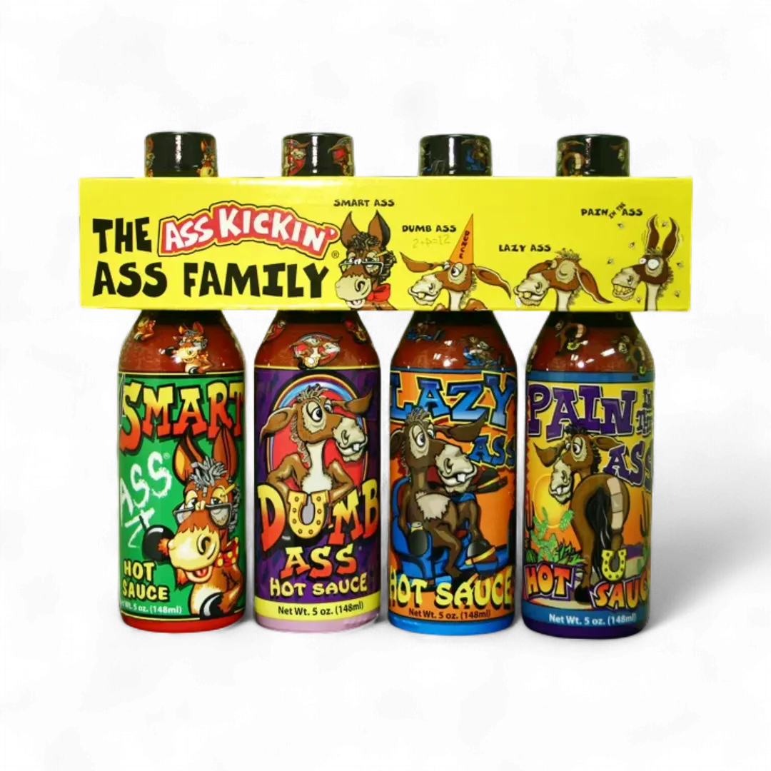 Ass Kickin’ Ass Family Gift Set – 4 Hot Sauces