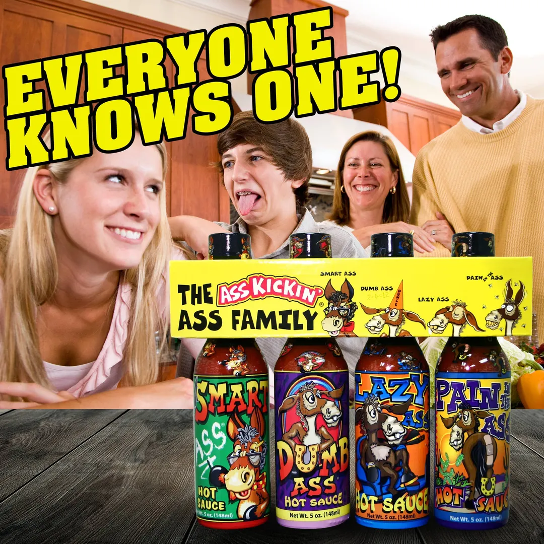 Ass Kickin’ Ass Family Gift Set – 4 Hot Sauces