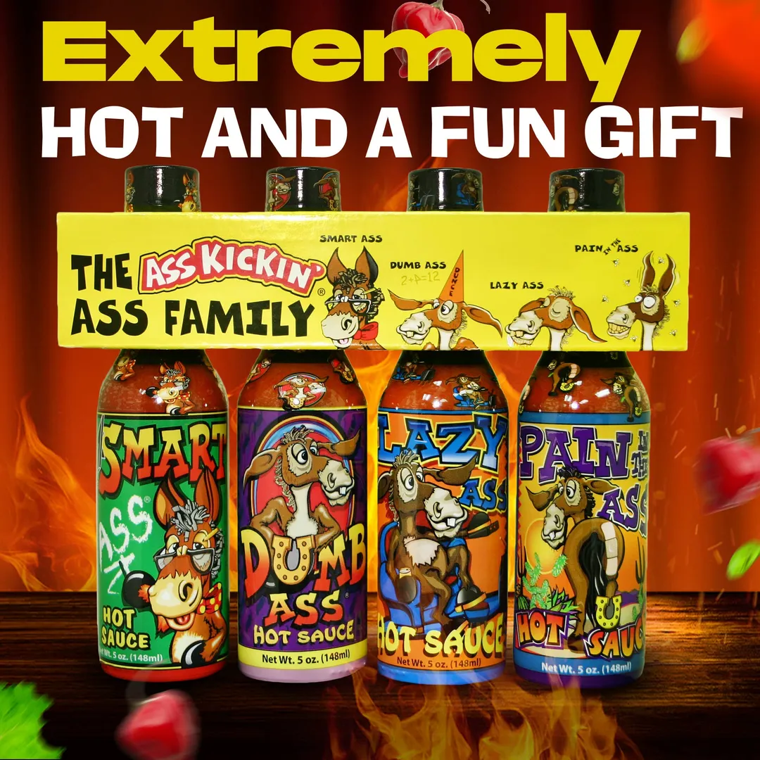 Ass Kickin’ Ass Family Gift Set – 4 Hot Sauces