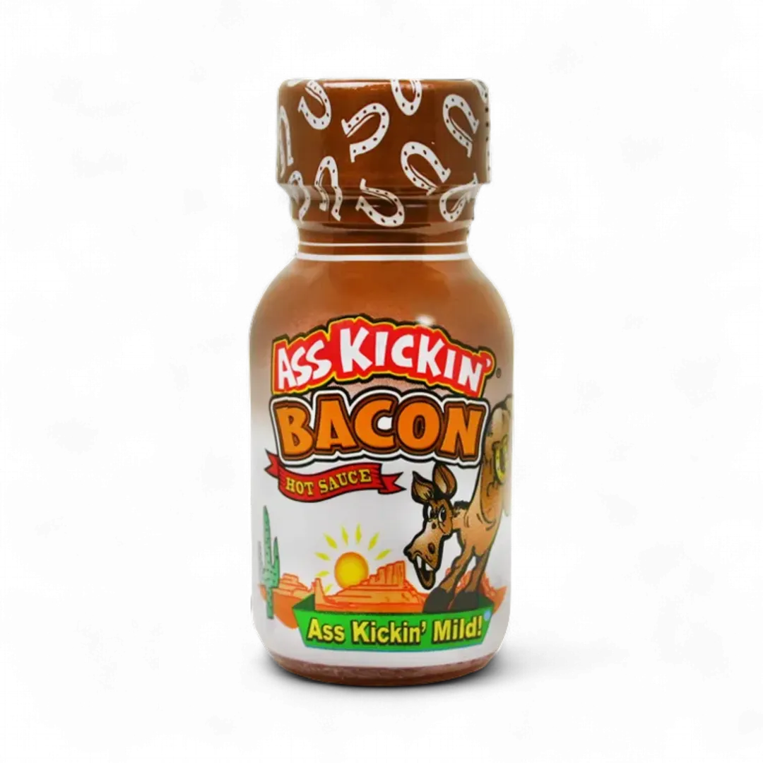 Ass Kickin’ Bacon Hot Sauce – Travel Size 3/4 oz.