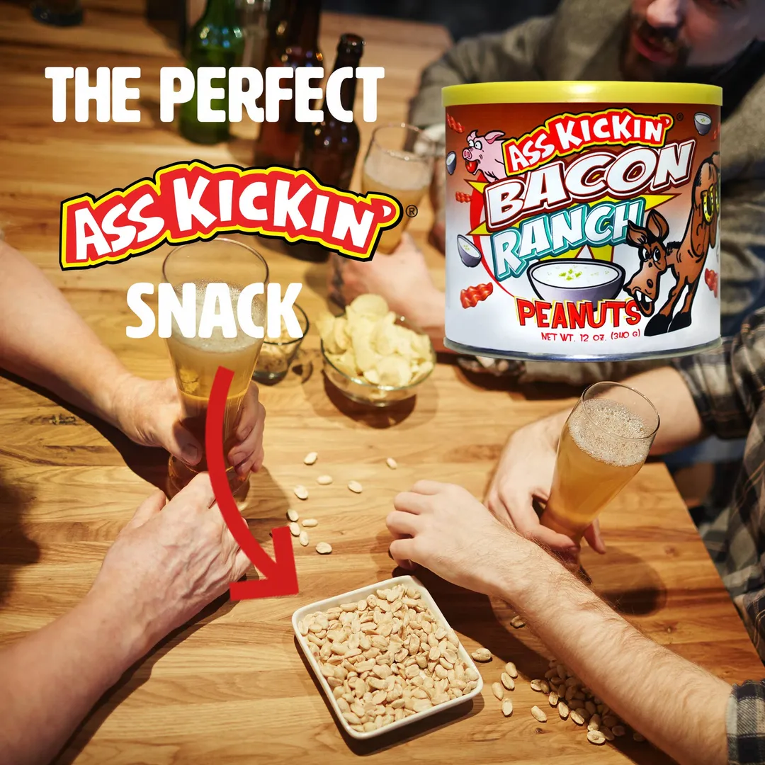 Ass Kickin’ Bacon Ranch Peanuts