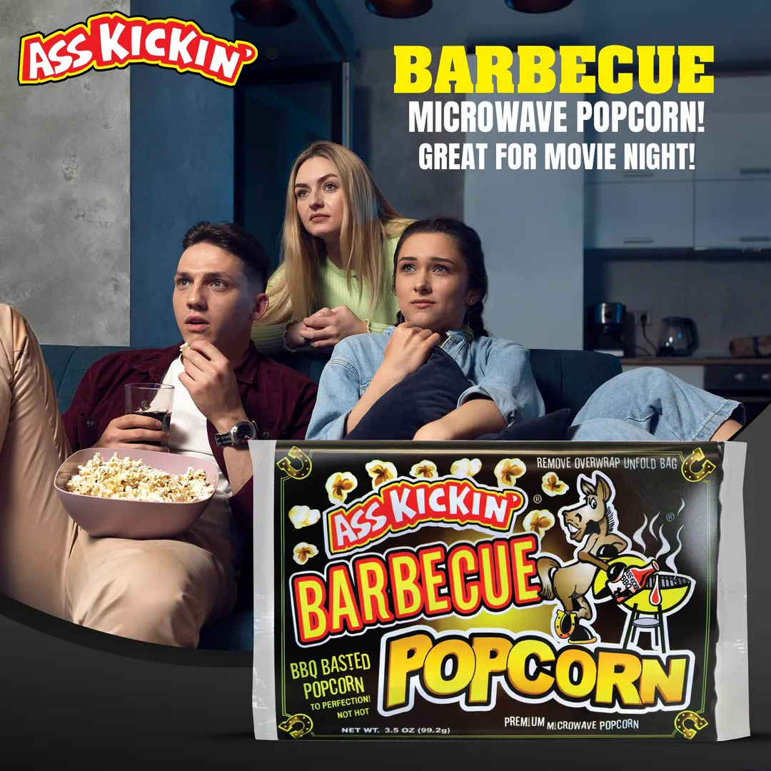 Ass Kickin’ BBQ Popcorn 3-Pack