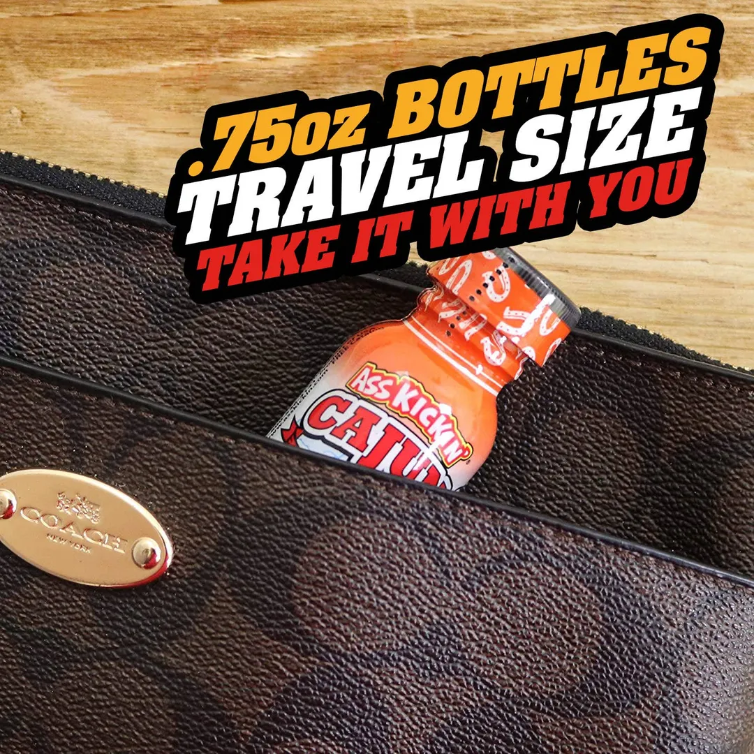 Ass Kickin’ Cajun Hot Sauce – Travel Size 3/4 oz.