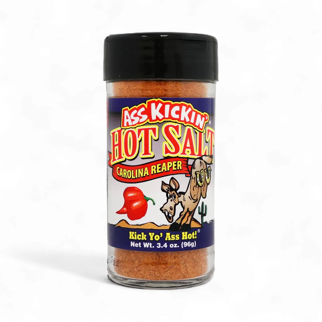 Ass Kickin’ Carolina Reaper Pepper Hot Salt – 3.4 oz.