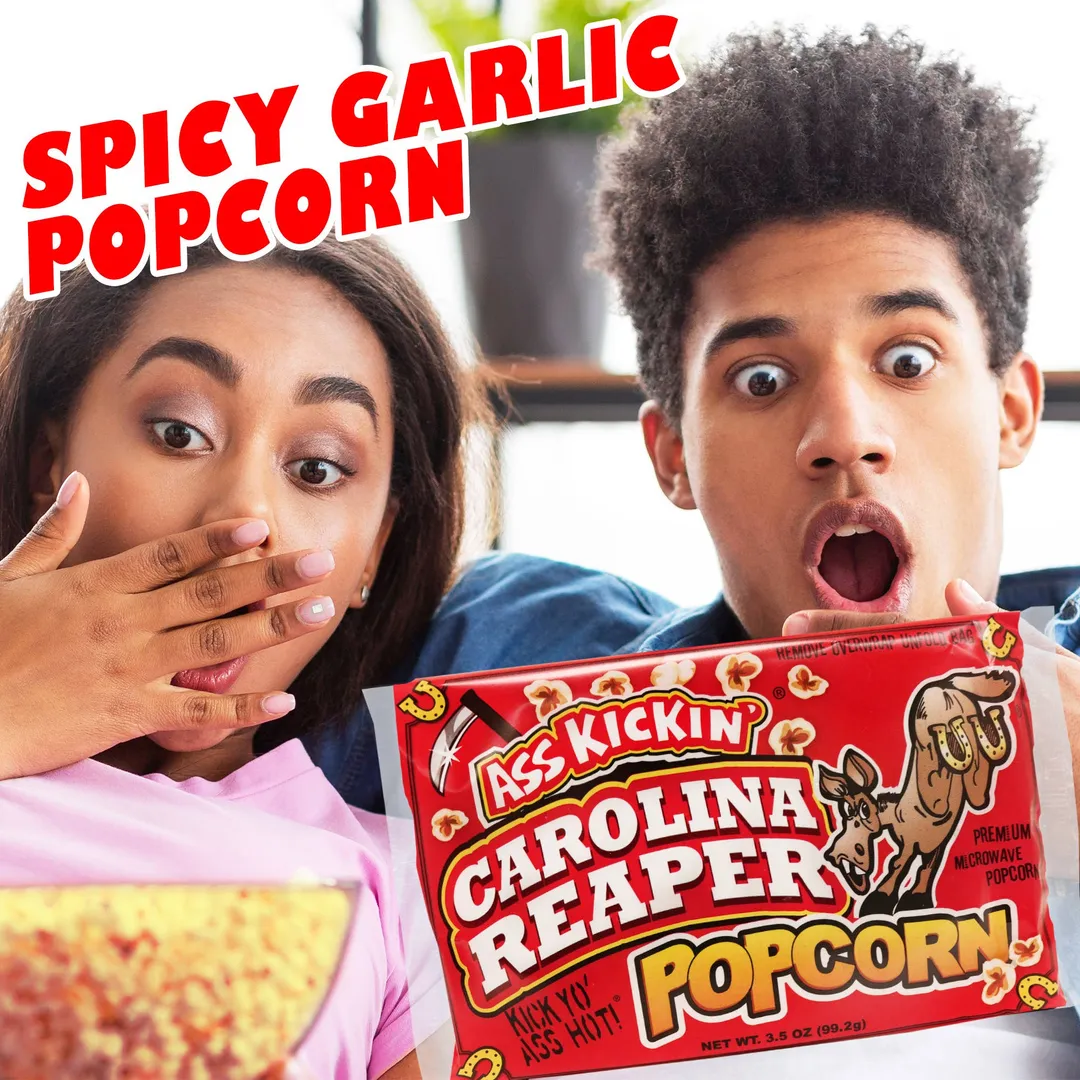 Ass Kickin’ Carolina Reaper Popcorn – Spicy Microwave Snack