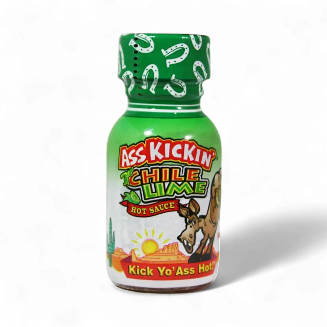 Ass Kickin’ Chile Lime Hot Sauce – Travel Size 3/4 oz.