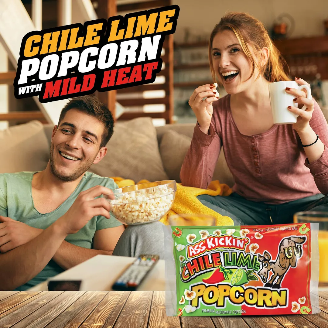 Ass Kickin’ Chile Lime Popcorn 3-Pack