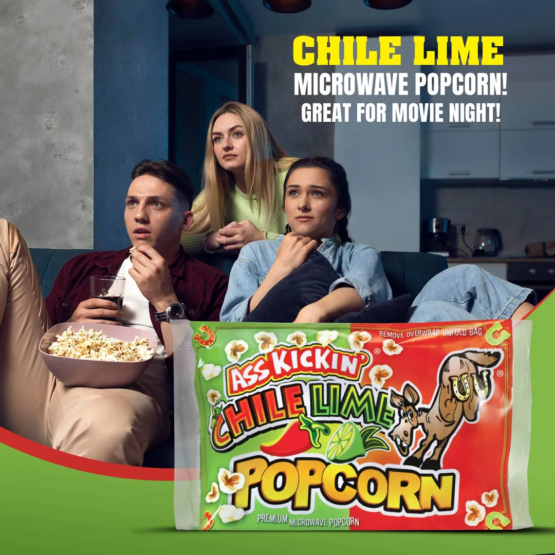 Ass Kickin’ Chile Lime Popcorn 3-Pack