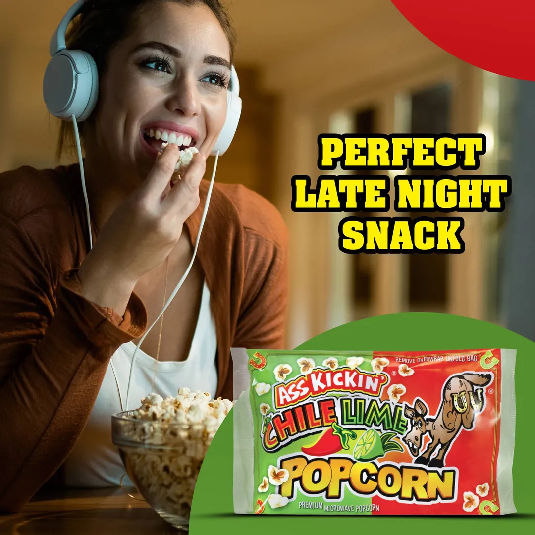 Ass Kickin’ Chile Lime Popcorn 3-Pack