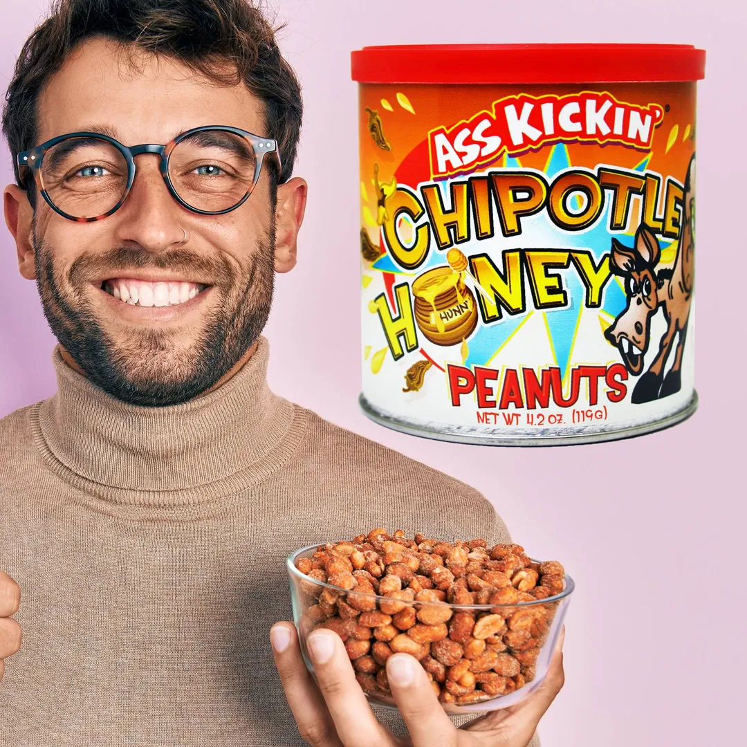 Ass Kickin’ Chipotle Honey Peanuts 4.25 oz.
