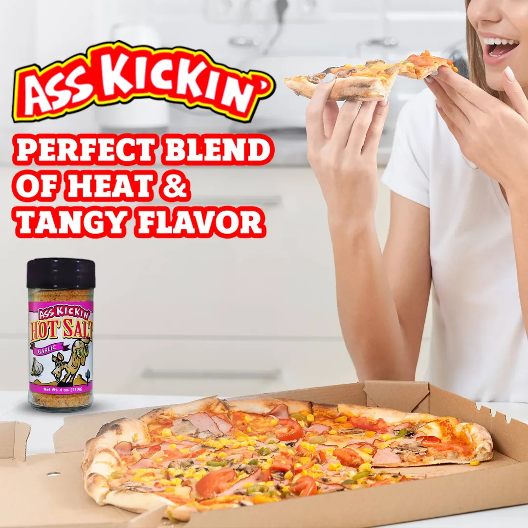 Ass Kickin’ Garlic Hot Salt – 4oz.
