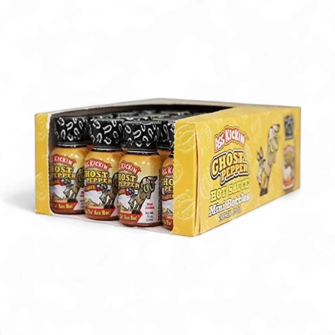 Ass Kickin’ Ghost Pepper Hot Sauce – Travel Size 3/4 oz.