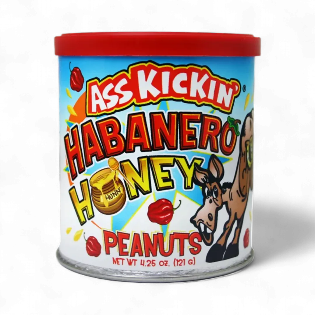 Ass Kickin’ Habanero Honey Peanuts 4.25 oz.