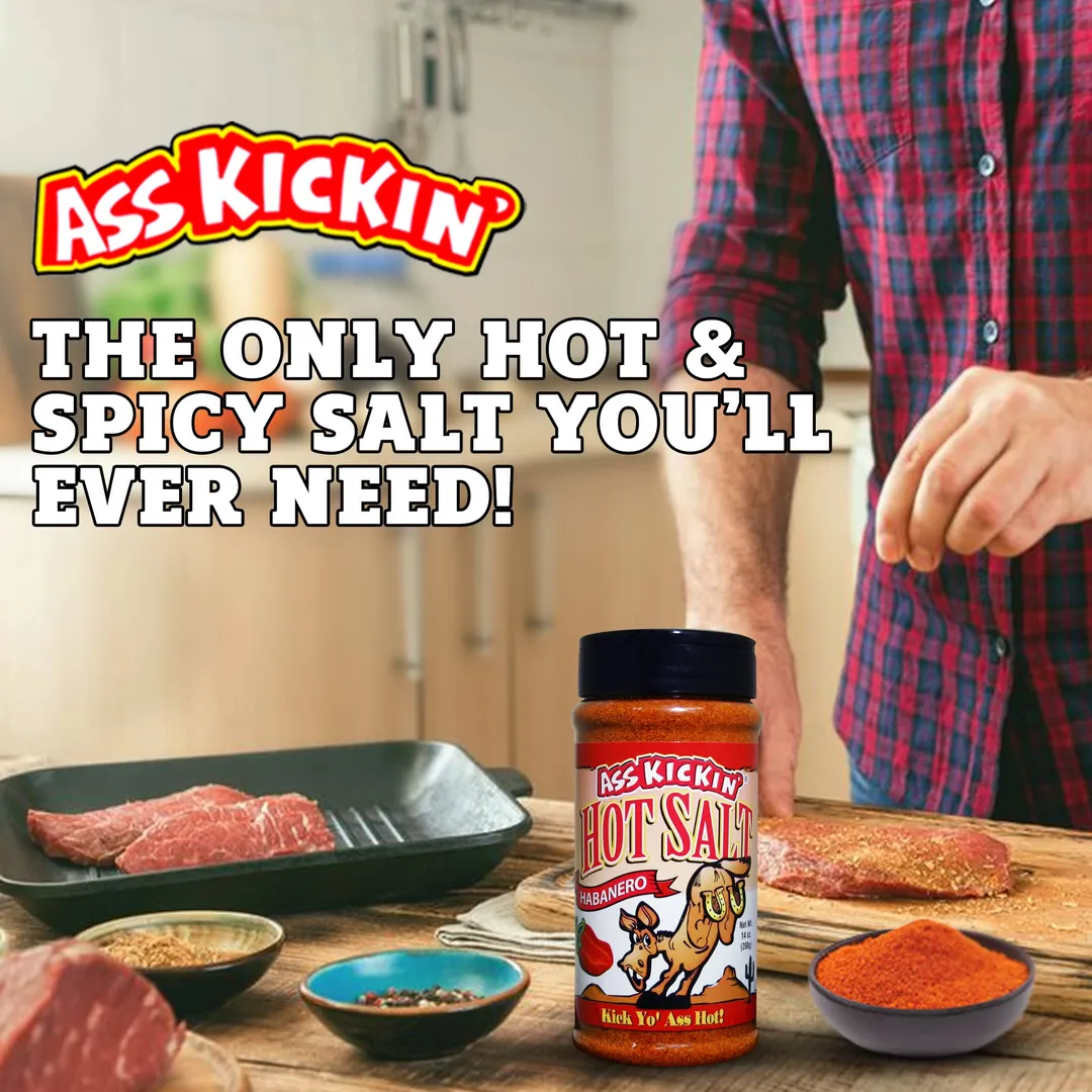 Ass Kickin’ Habanero Hot Salt (14 oz.)