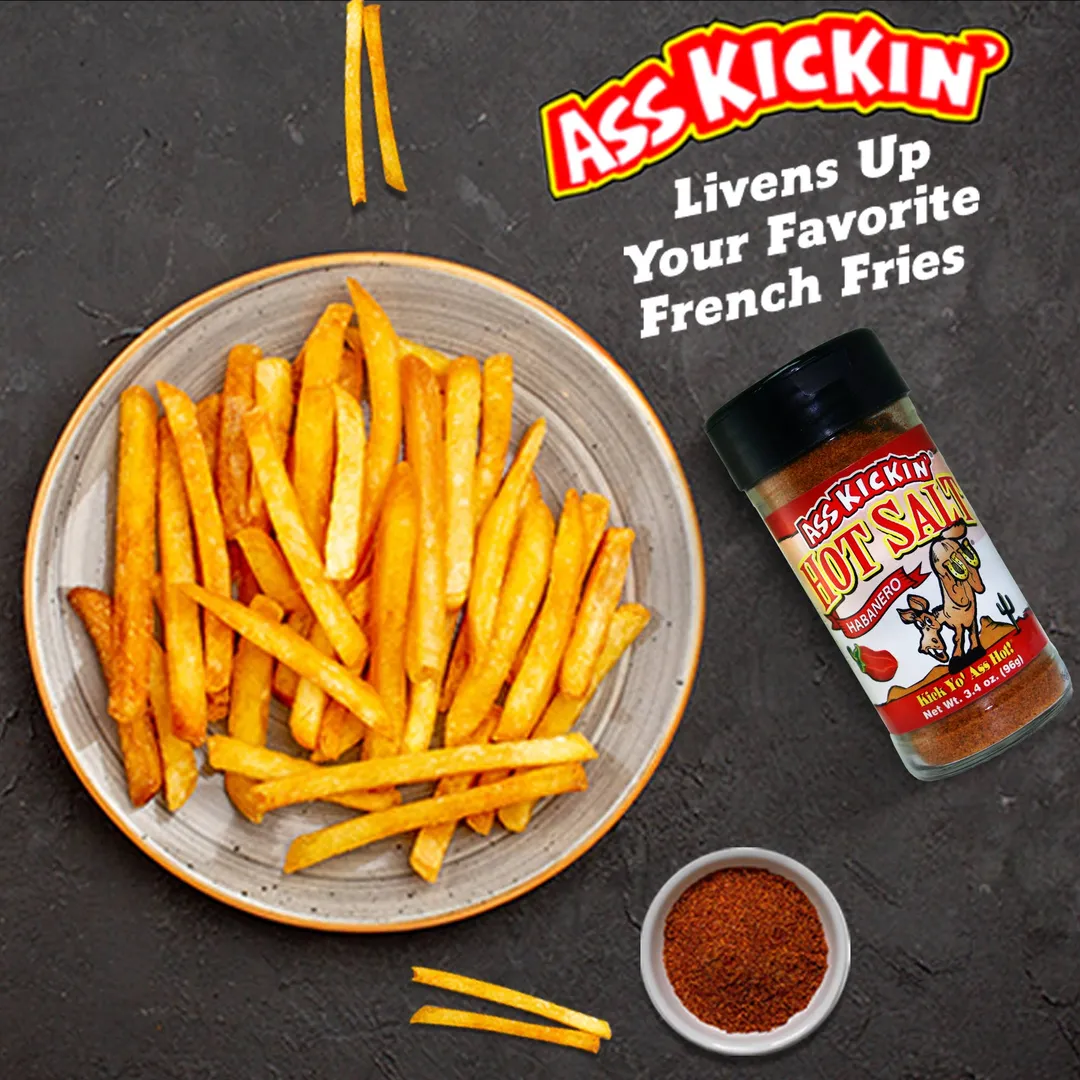 Ass Kickin’ Habanero Hot Salt – 3.4oz