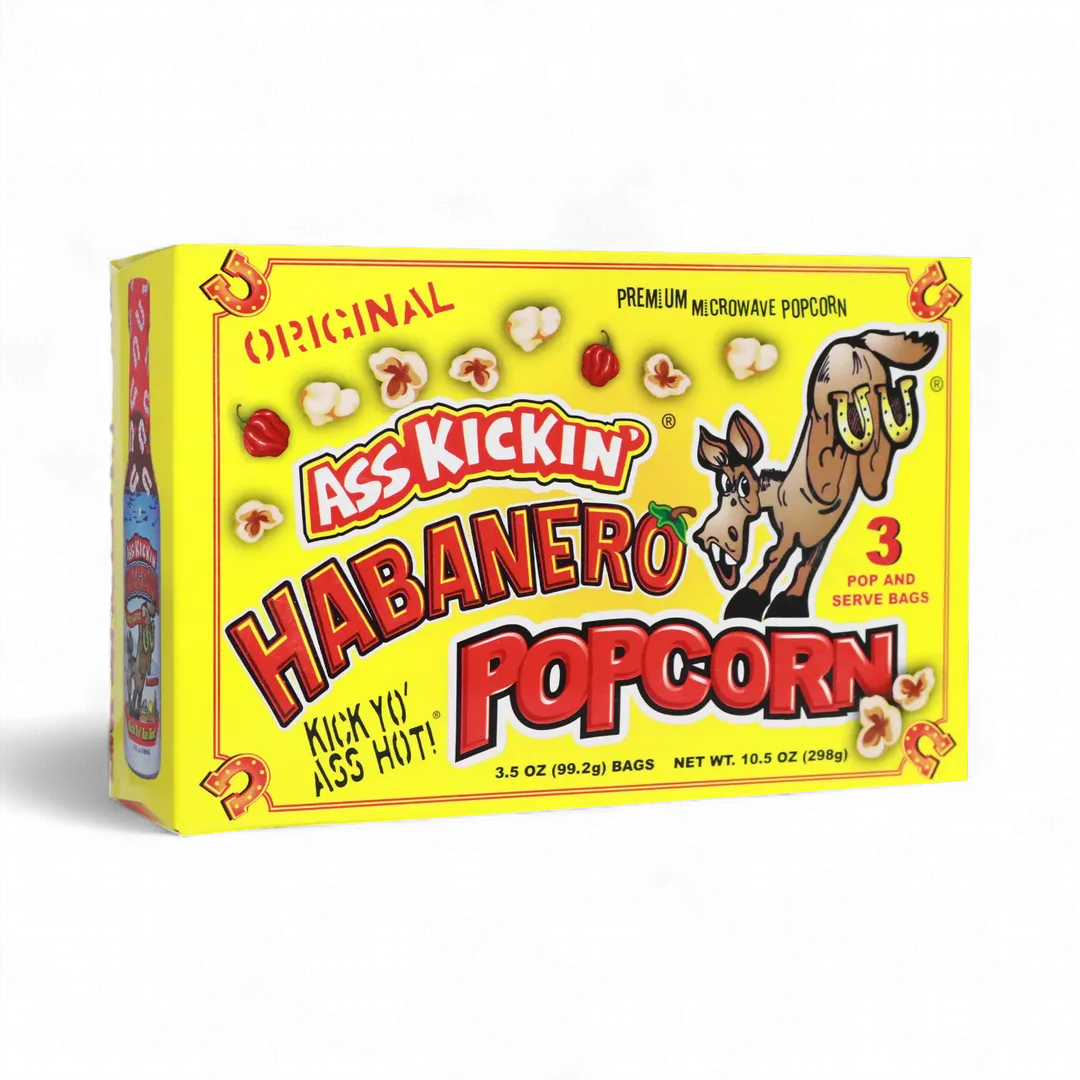 Ass Kickin’ Habanero Popcorn 3-Pack
