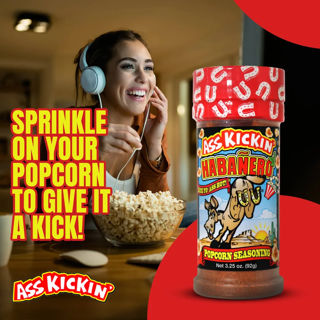 Ass Kickin’ Habanero Popcorn Seasoning