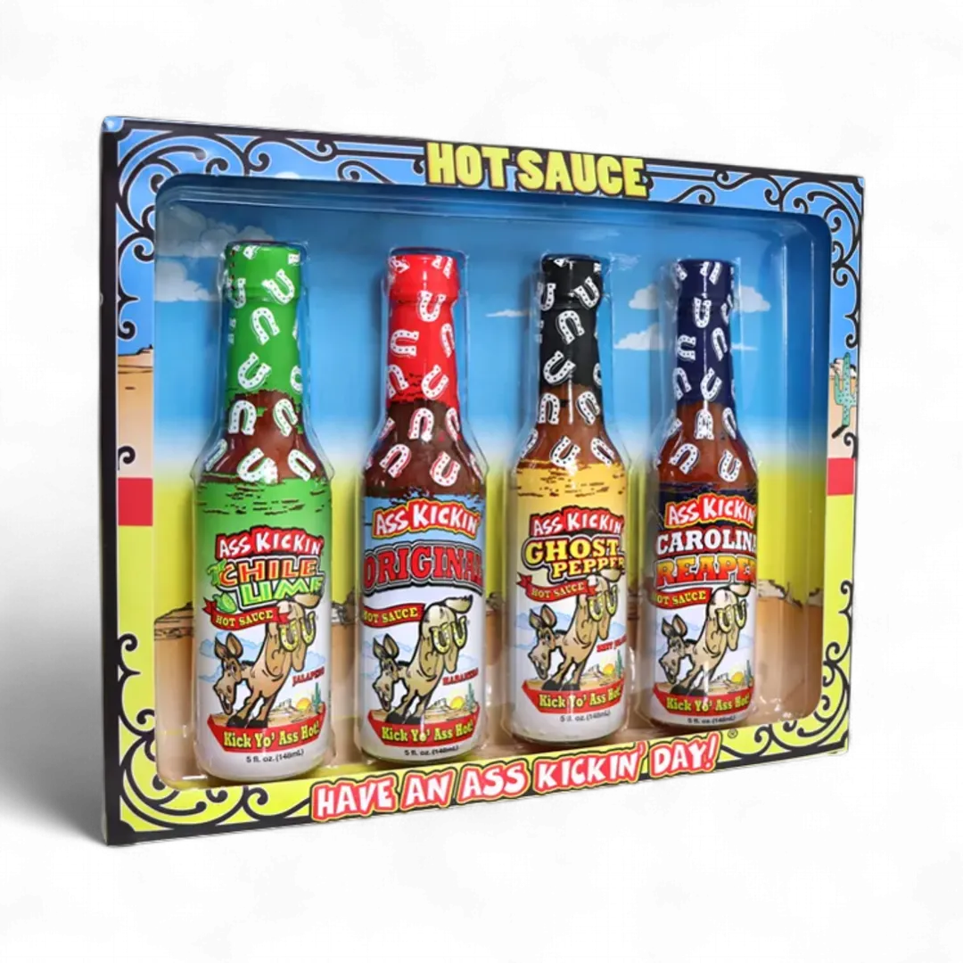 Ass Kickin’ Hot Sauce 4 Pack Gift Set