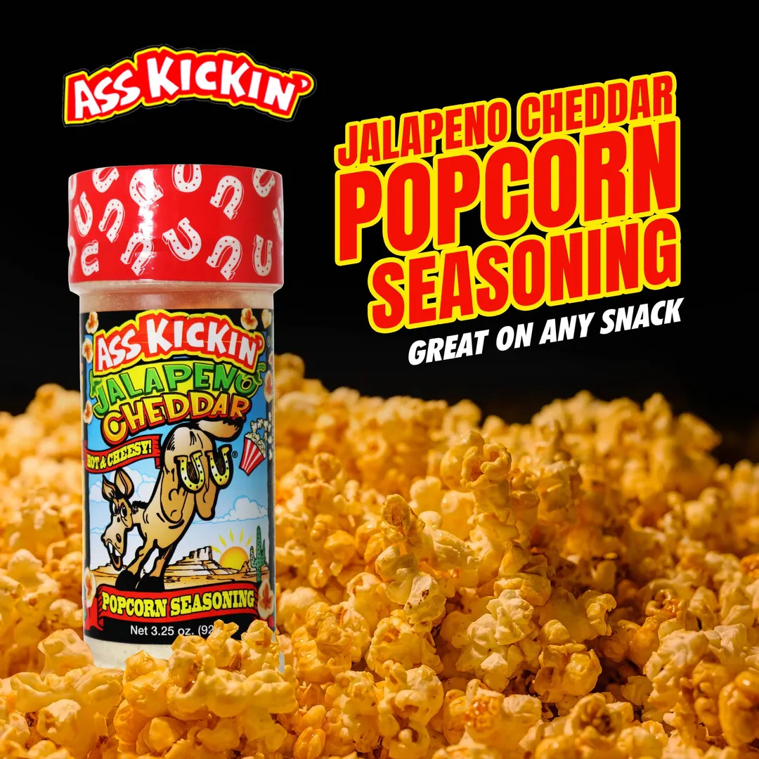 Ass Kickin’ Jalapeno Cheddar Popcorn Seasoning
