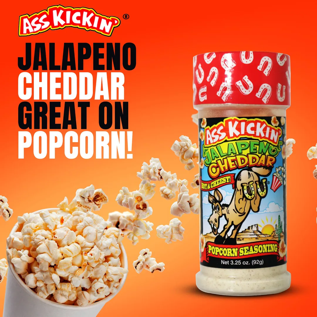 Ass Kickin’ Jalapeno Cheddar Popcorn Seasoning