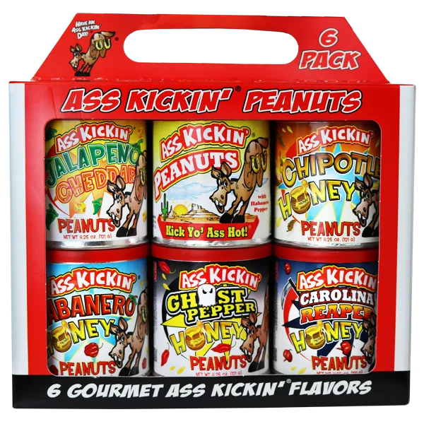Ass Kickin’ Peanuts Variety 6 Pack