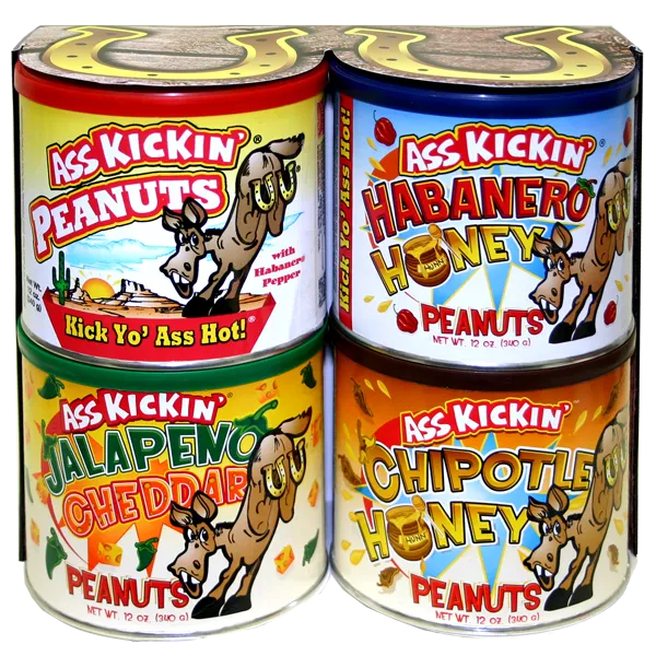 Ass Kickin’ Peanuts Variety Four Pack