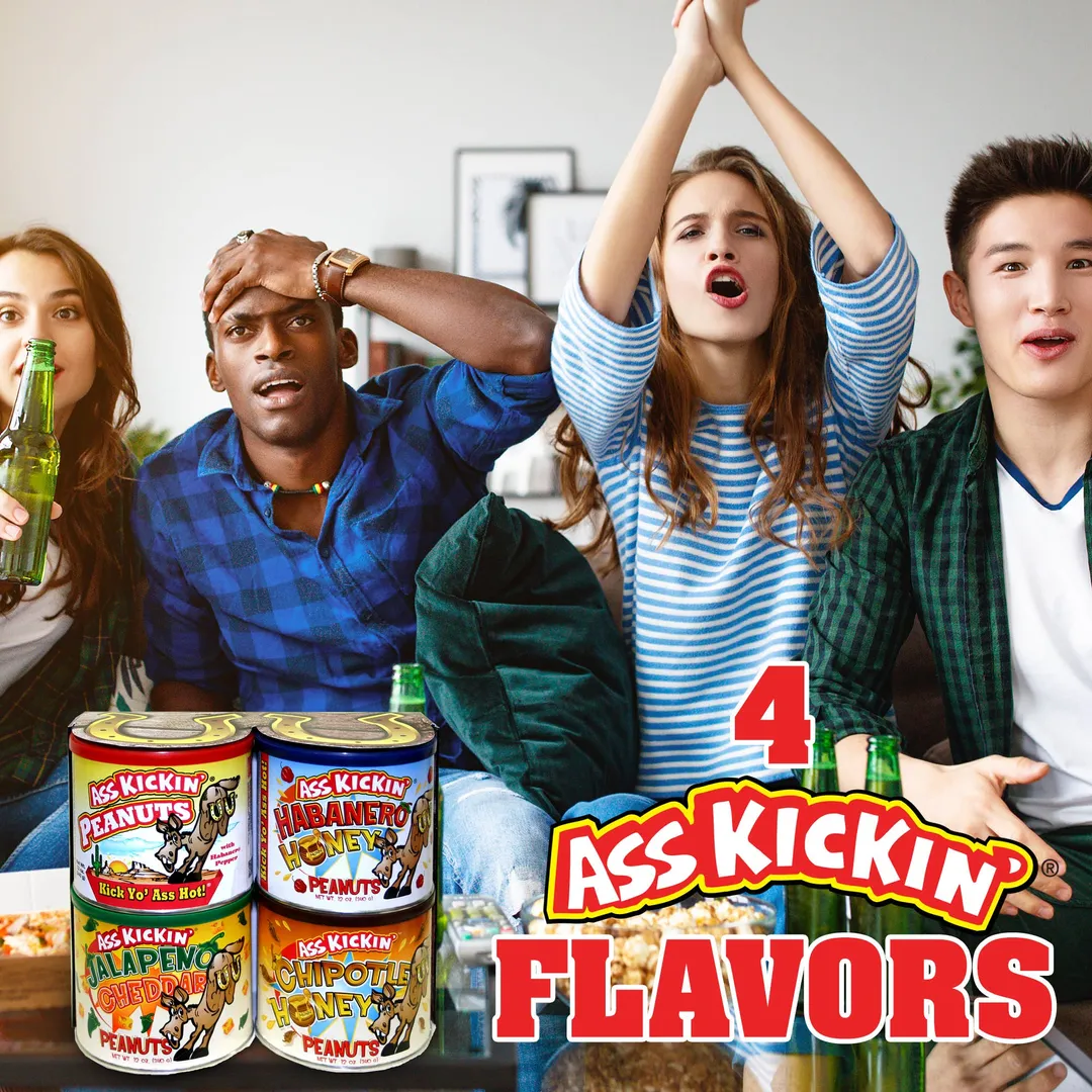 Ass Kickin’ Peanuts Variety Four Pack