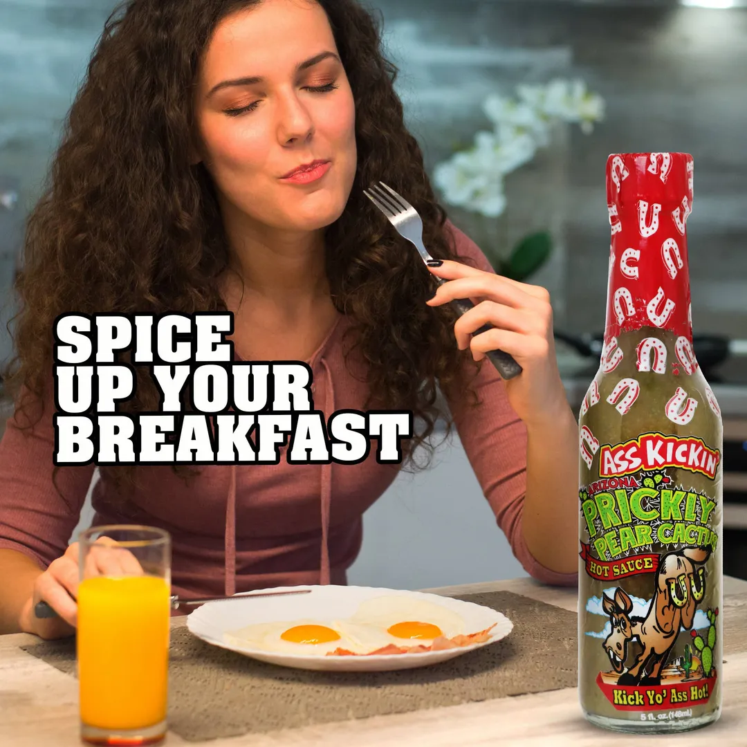 Ass Kickin' Prickly Pear Cactus Green Habanero Hot Sauce