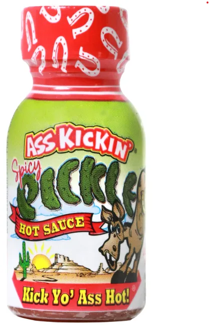 Ass Kickin’ Spicy Pickle Hot Sauce – Travel Size 3/4 oz.