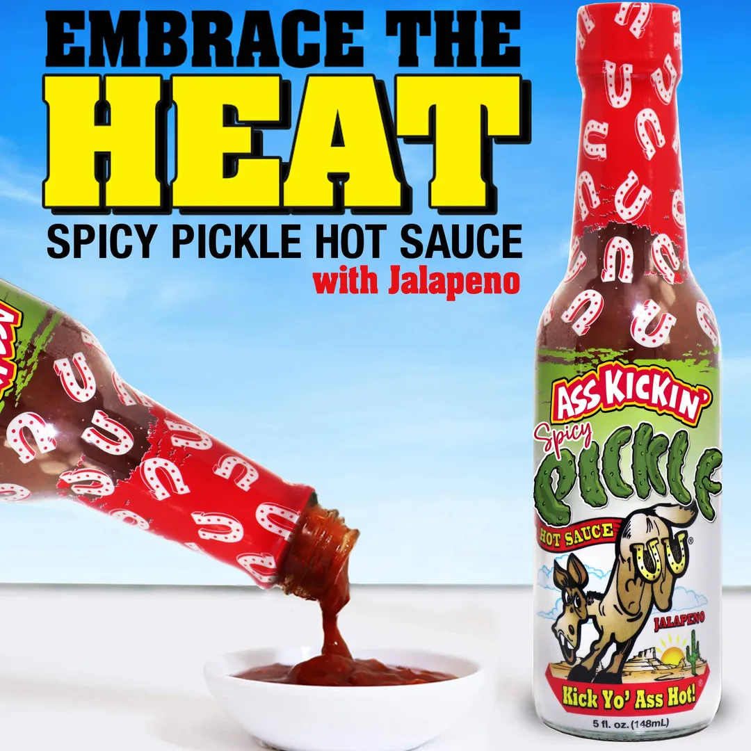 Ass Kickin' Spicy Pickle Jalapeno Hot Sauce