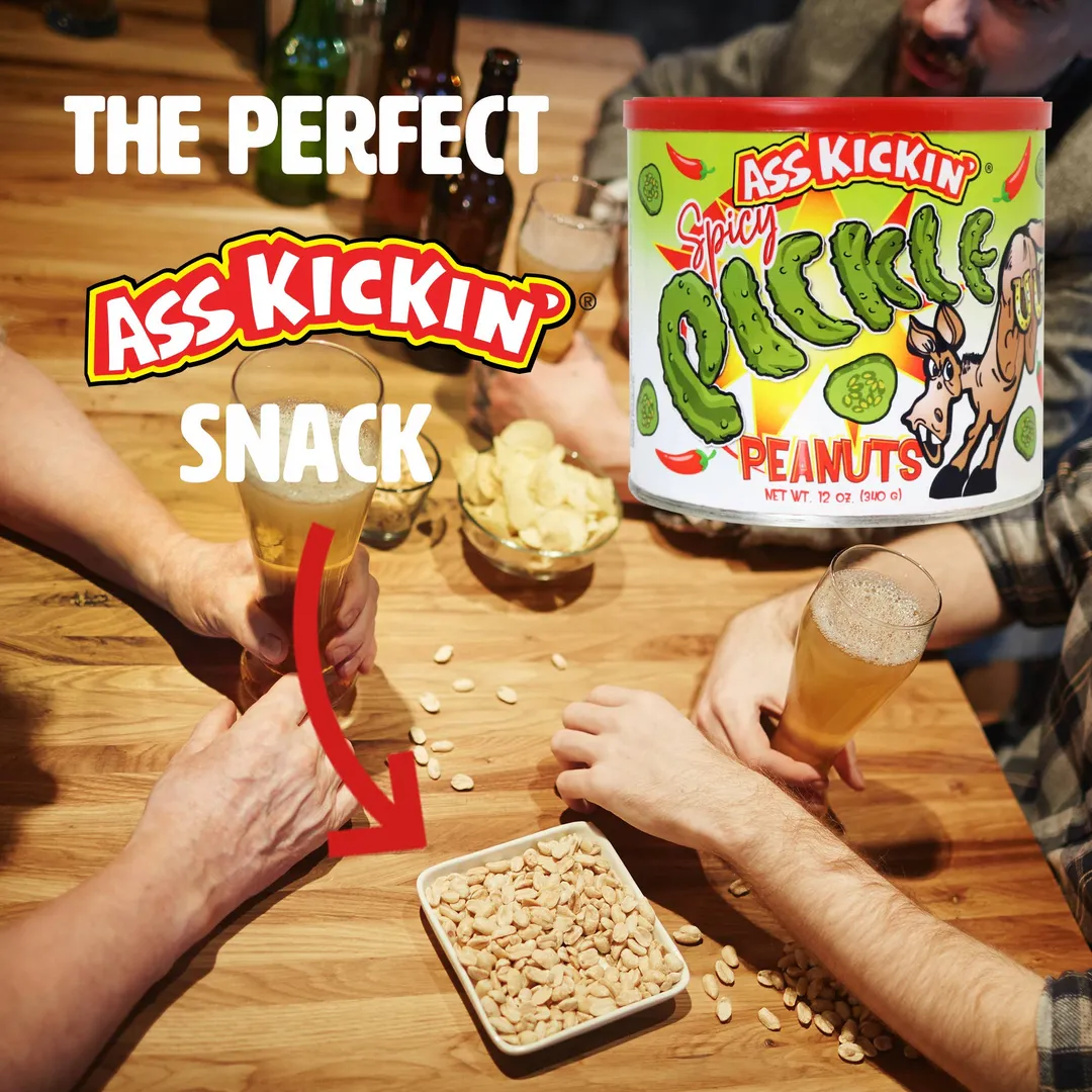 Ass Kickin’ Spicy Pickle Peanuts