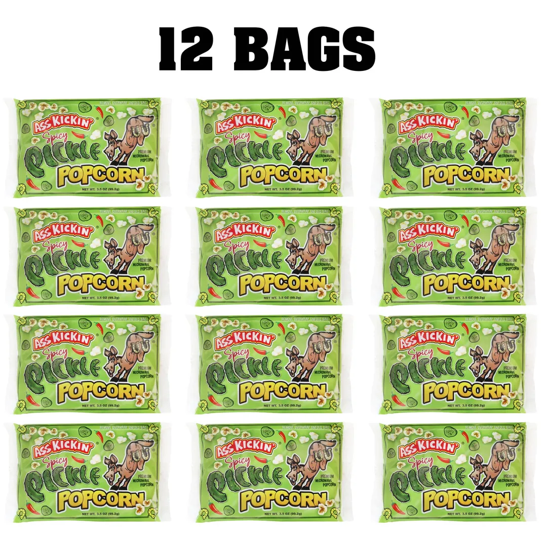 Ass Kickin’ Spicy Pickle Popcorn