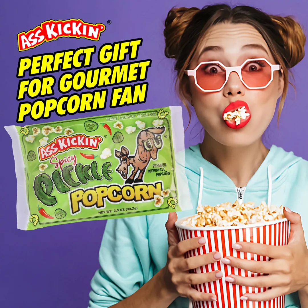 Ass Kickin’ Spicy Pickle Popcorn 3-Pack