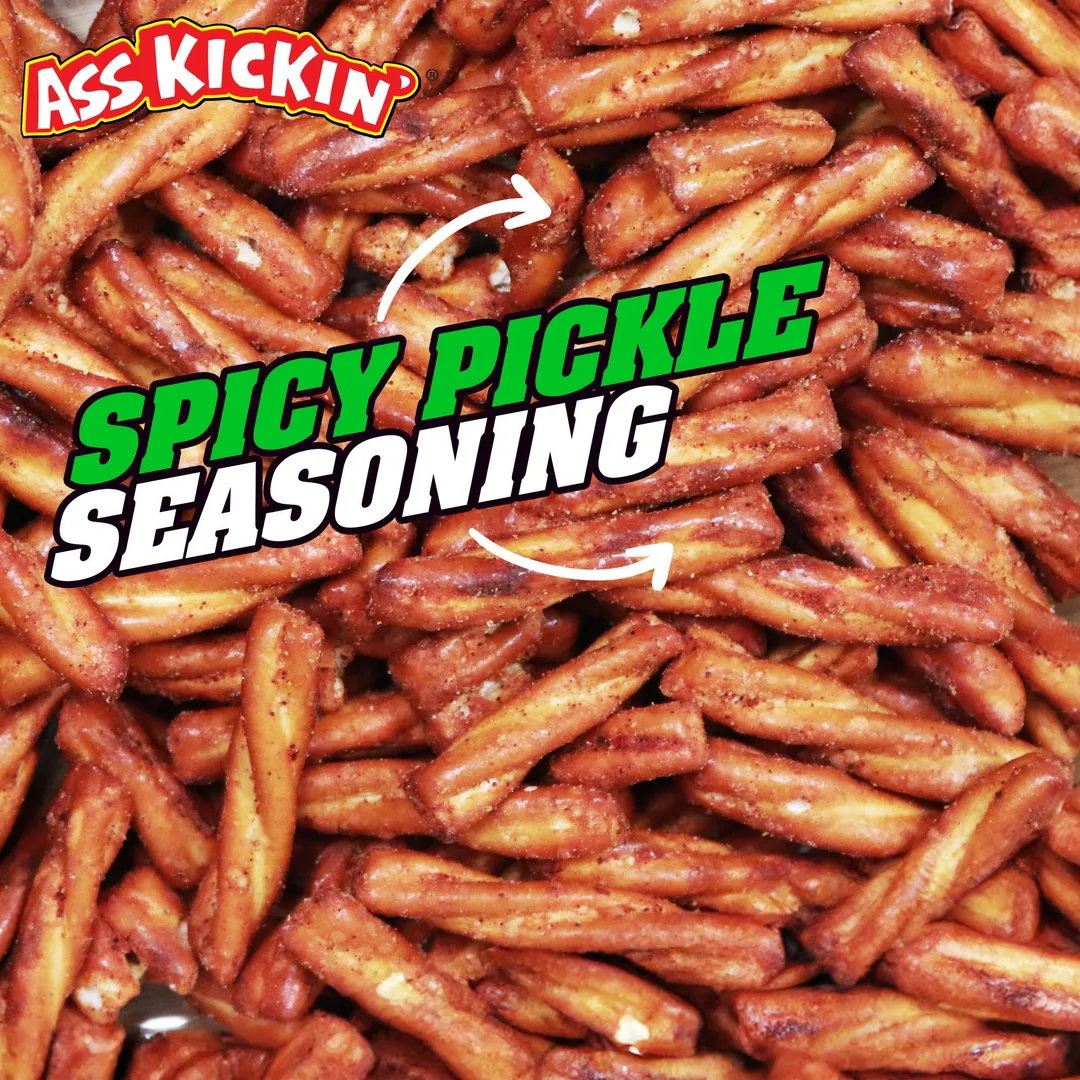 Ass Kickin' Spicy Pickle Pretzels, 5 oz Resealable Bags