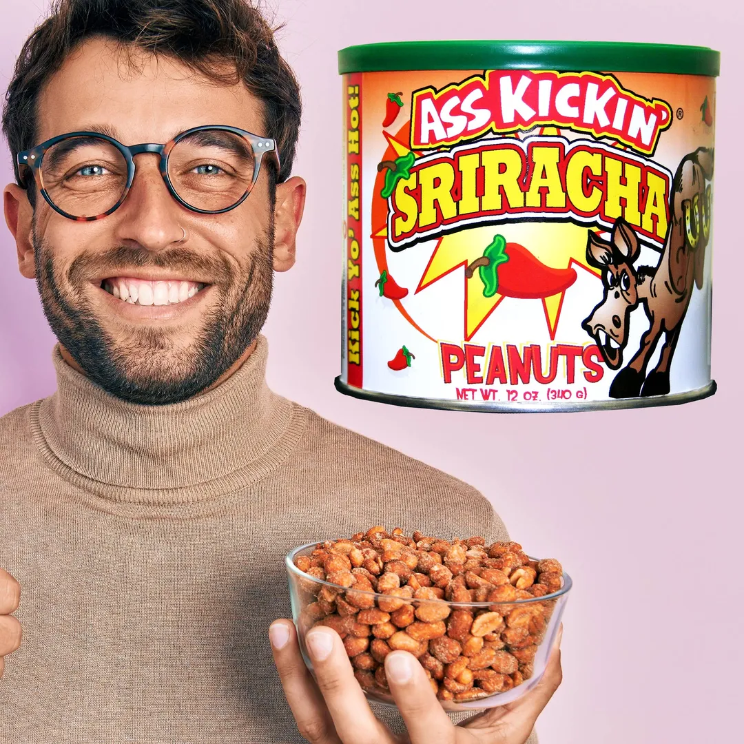 Ass Kickin’ Sriracha Peanuts