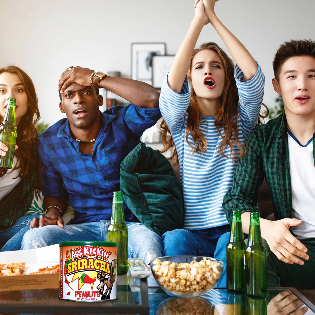 Ass Kickin’ Sriracha Peanuts
