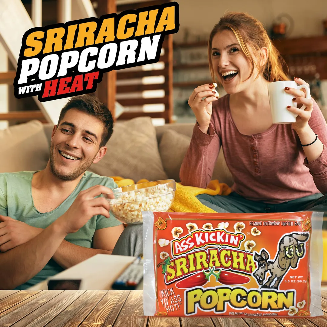 Ass Kickin’ Sriracha Popcorn 3-Pack