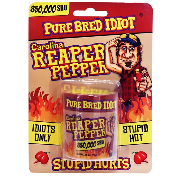 Pure Bred Idiot Pure Ground Carolina Reaper Pepper