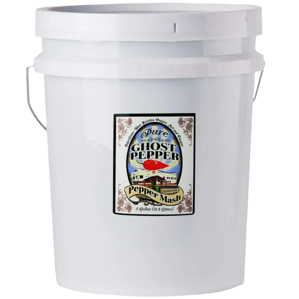 Pure Ghost Pepper Mash Puree – 5 Gallons