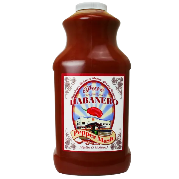 Pure Habanero Pepper Mash Puree – 1 Gallon