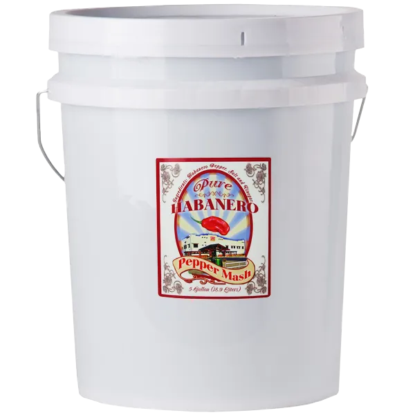 Pure Habanero Pepper Mash Puree – 5 Gallons