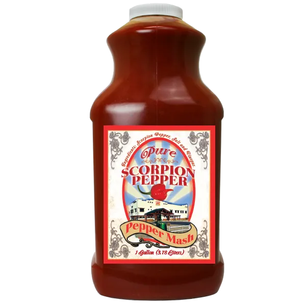 Pure Scorpion Pepper Mash Puree – 1 Gallon