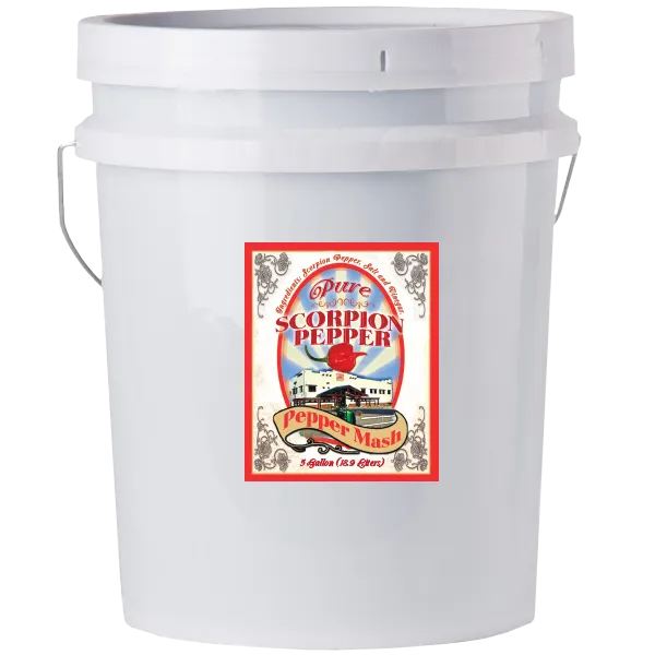 Pure Scorpion Pepper Mash Puree – 5 Gallons