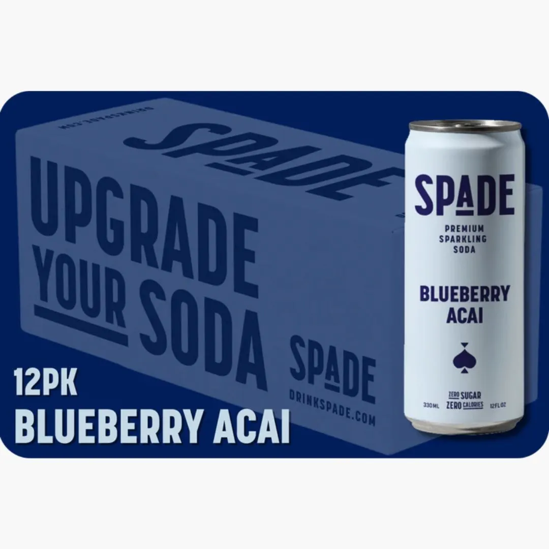 Spade Soda - Blueberry Acai 12PK