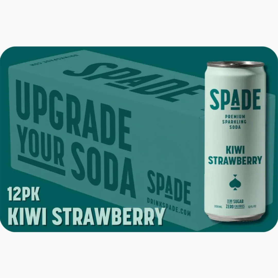 Spade Soda - Kiwi Strawberry 12PK