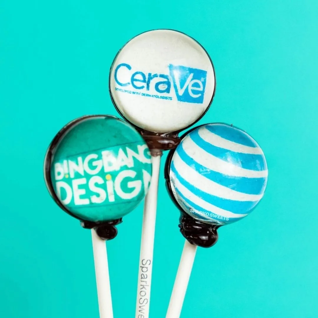 Custom Lollipops - 1.26" Sphere (Purple)